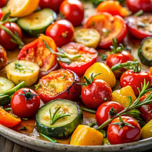 Sałatka Orzo z Zielonym Pesto i Pieczonymi Warzywami